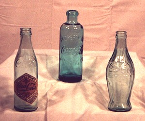 Olika gamla flaskor